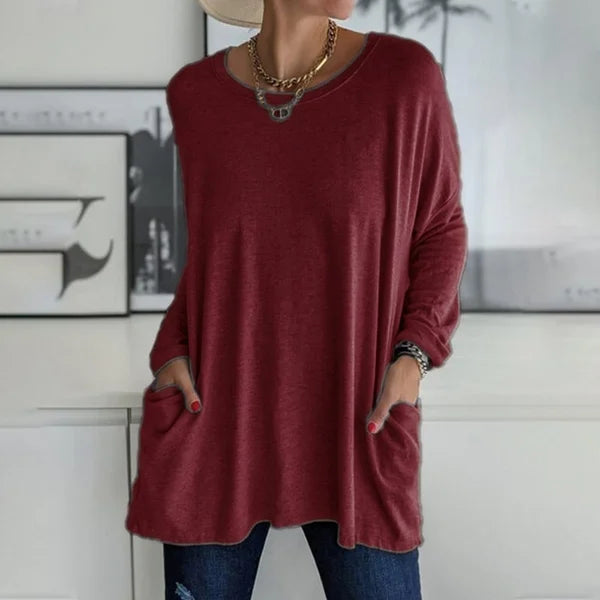 Mila - Relaxed Long Sleeve Top