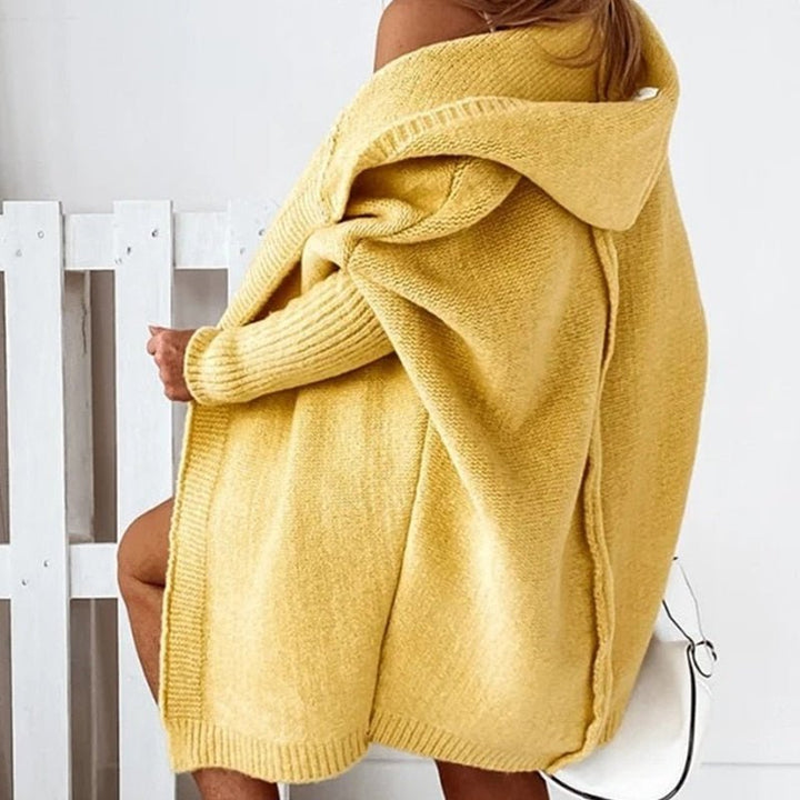 Anna Mae - Women's Casual Long Hooded Cardigan