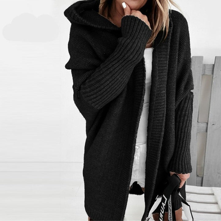 Anna Mae - Women's Casual Long Hooded Cardigan