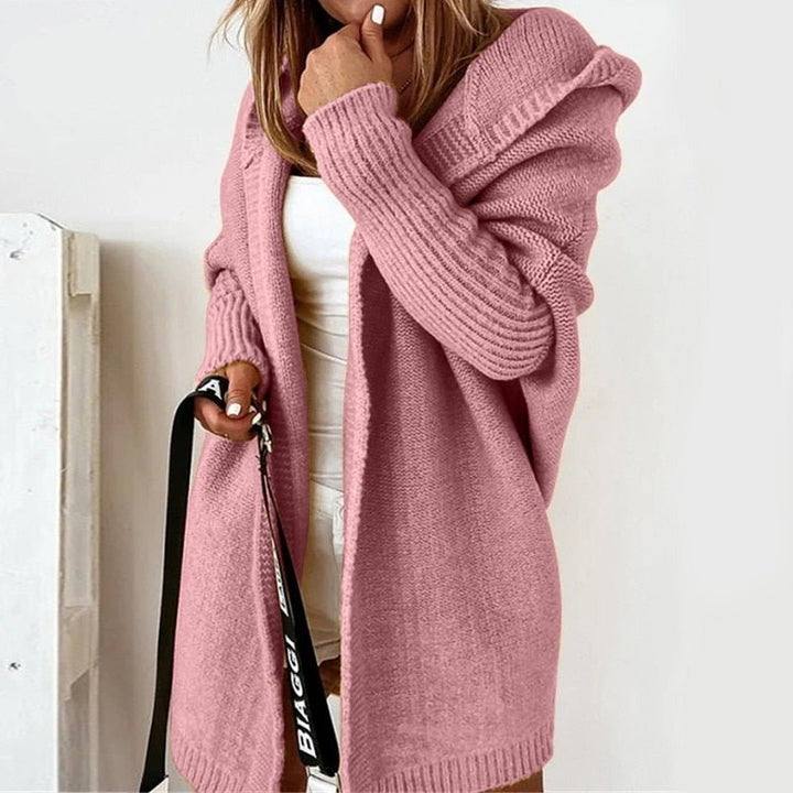 Anna Mae - Women's Casual Long Hooded Cardigan