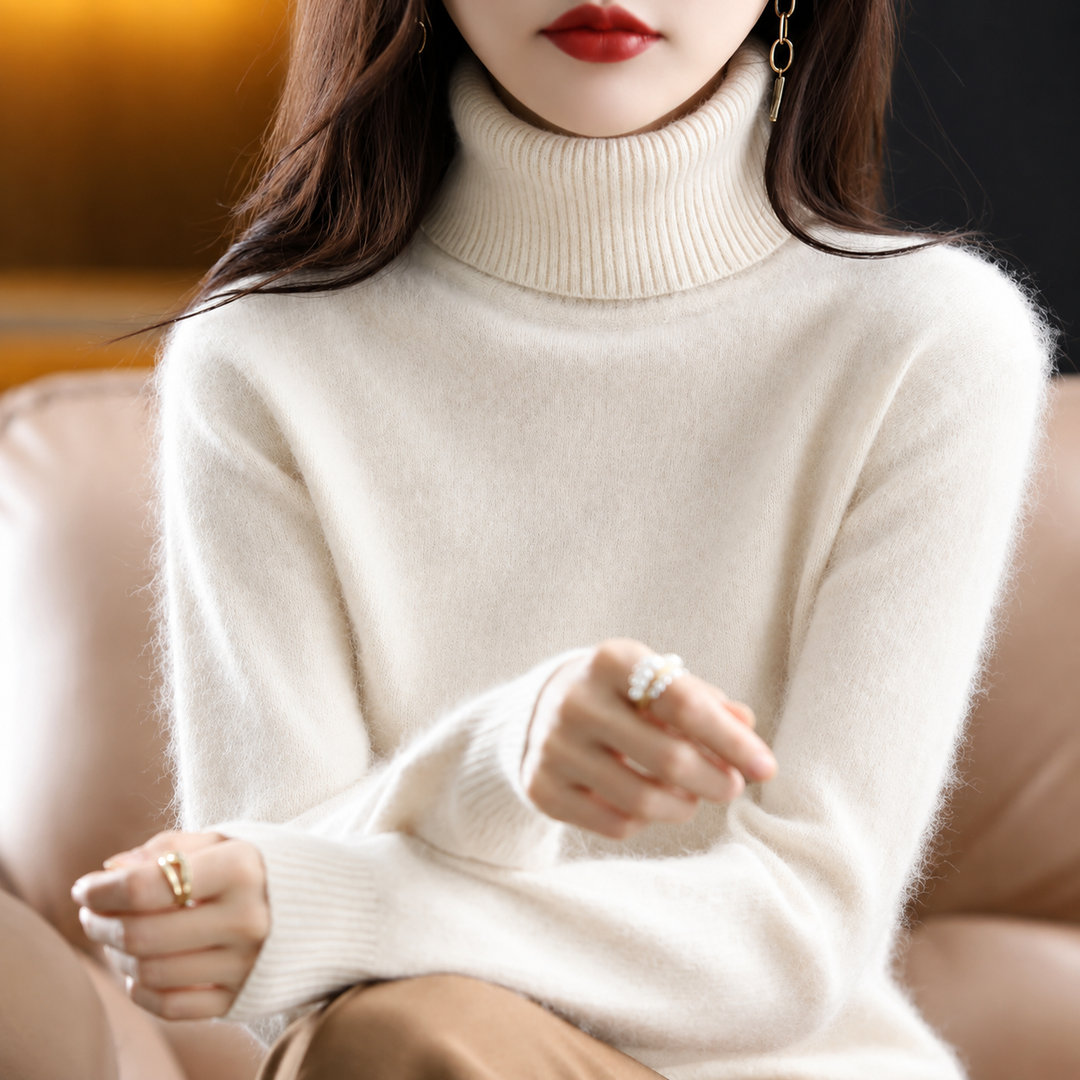 Zaira - Women's Soft Turtleneck Knitted Sweater