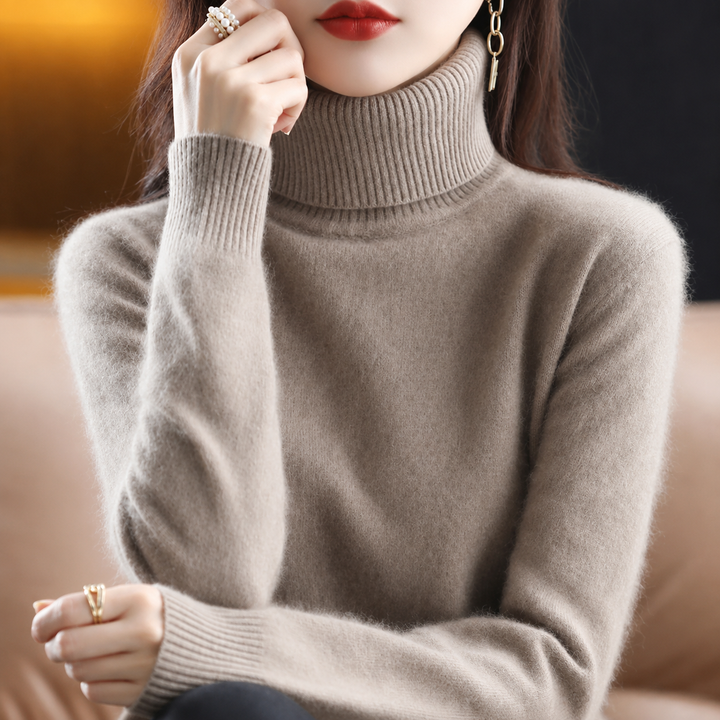 Zaira - Women's Soft Turtleneck Knitted Sweater