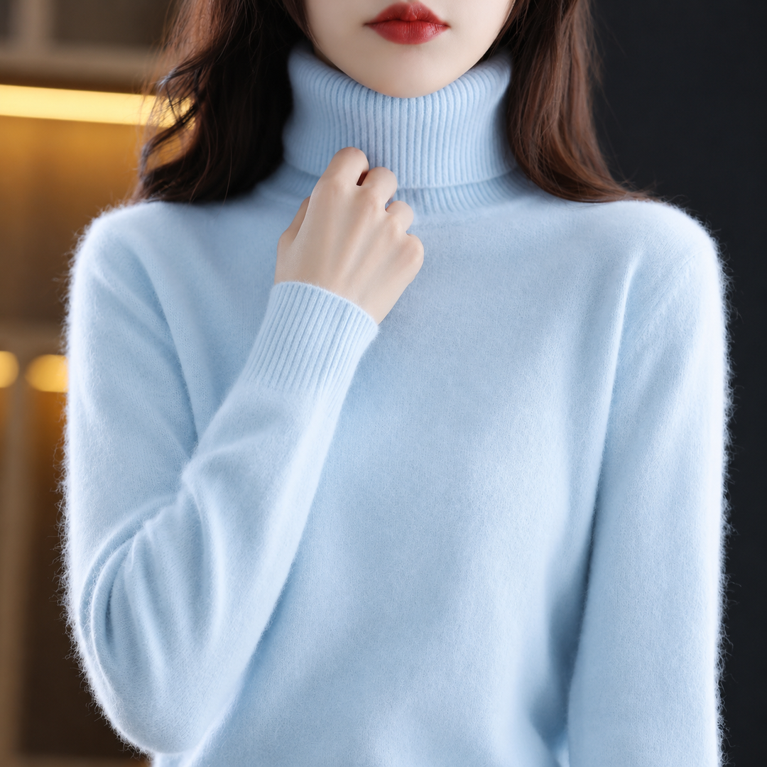Zaira - Women's Soft Turtleneck Knitted Sweater