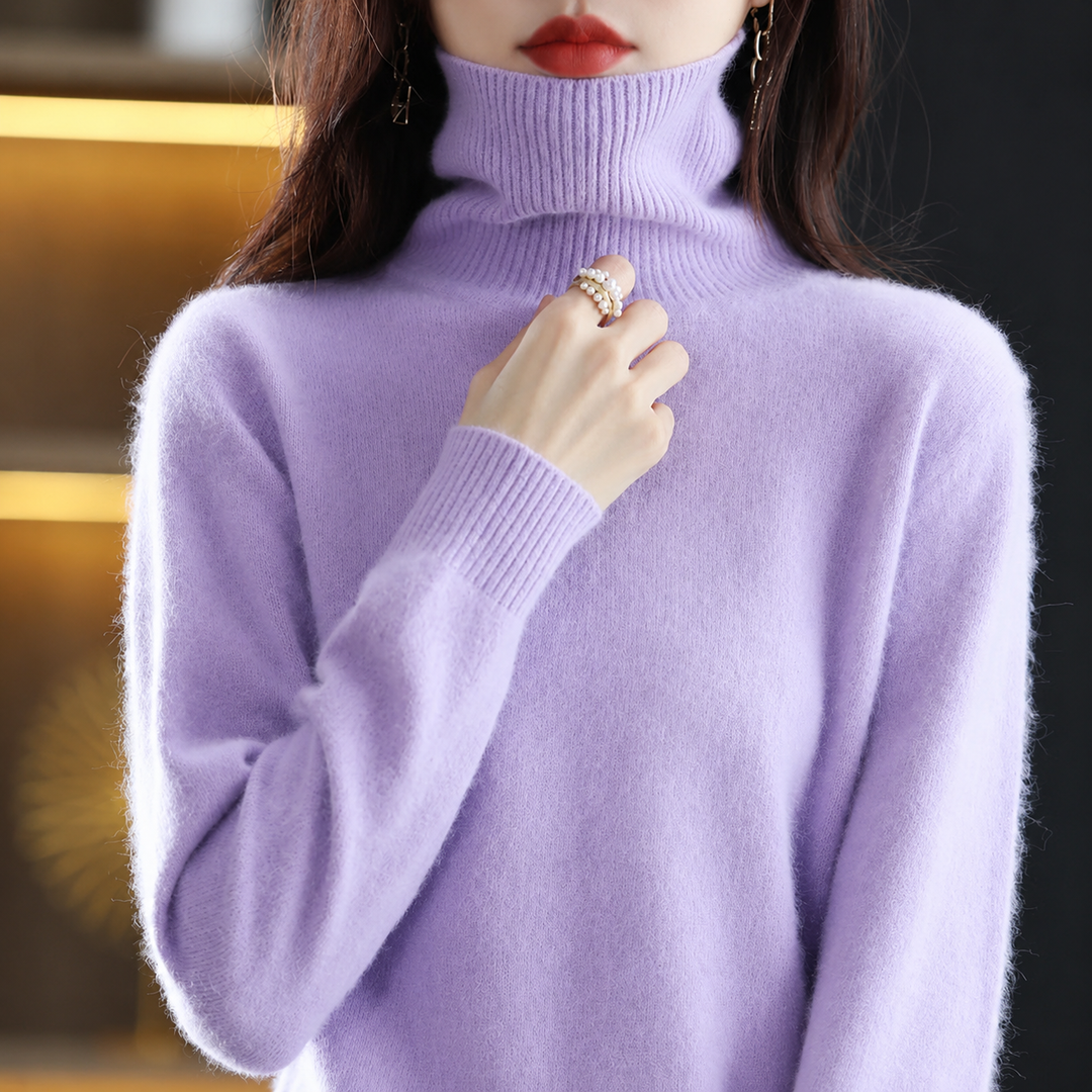 Zaira - Women's Soft Turtleneck Knitted Sweater
