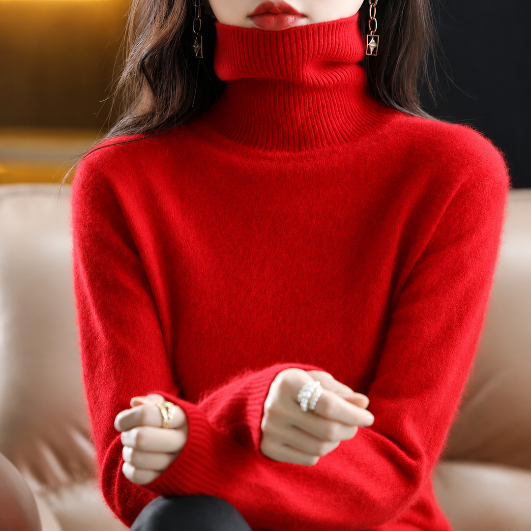 Zaira - Women's Soft Turtleneck Knitted Sweater