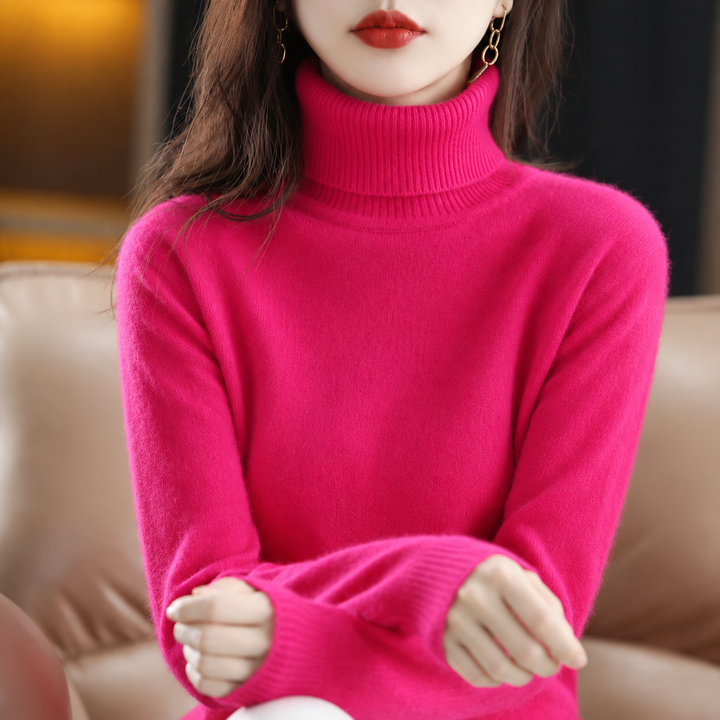 Zaira - Women's Soft Turtleneck Knitted Sweater