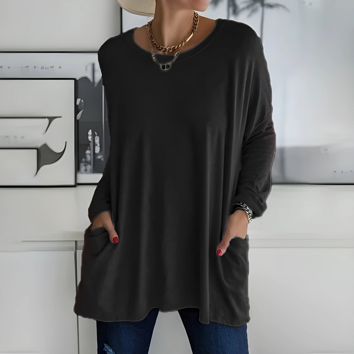 Mila - Relaxed Long Sleeve Top
