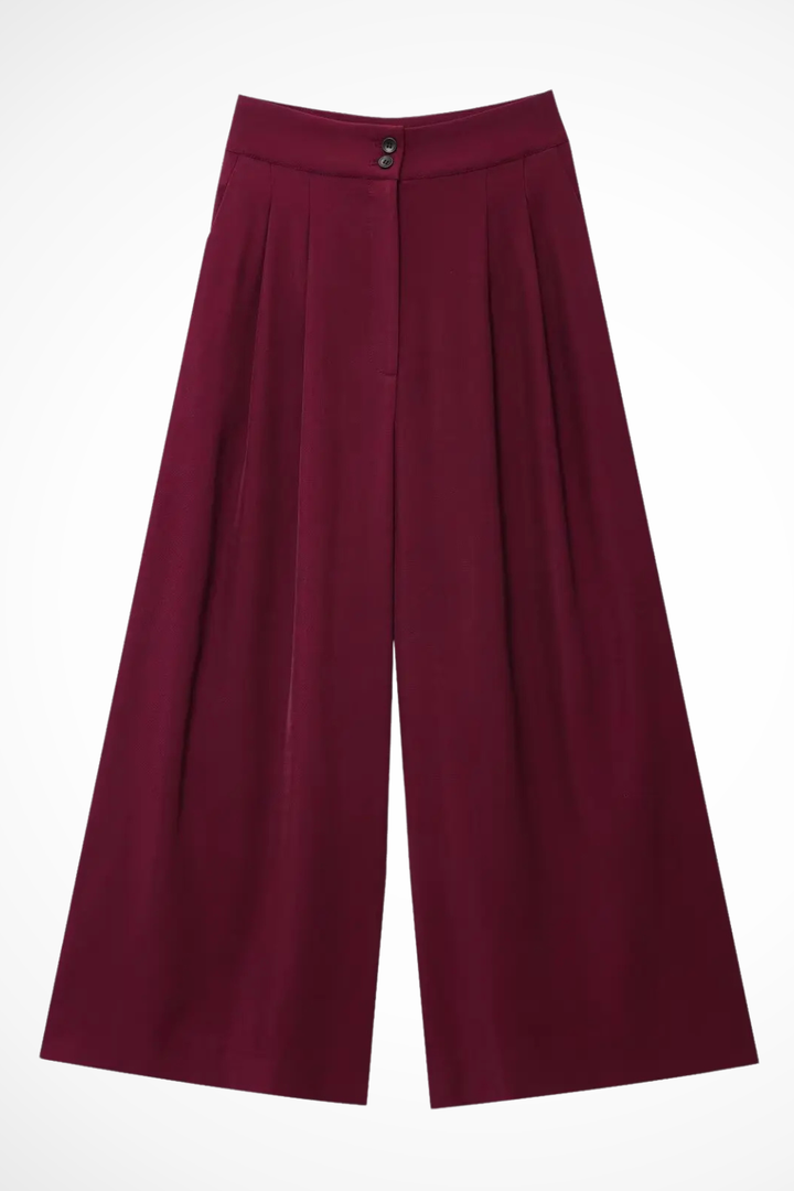 Nova - Women’s Belted Wrap Top & Wide-Leg Trouser Set