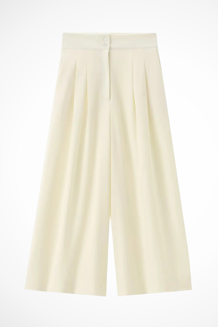 Nova - Women’s Belted Wrap Top & Wide-Leg Trouser Set