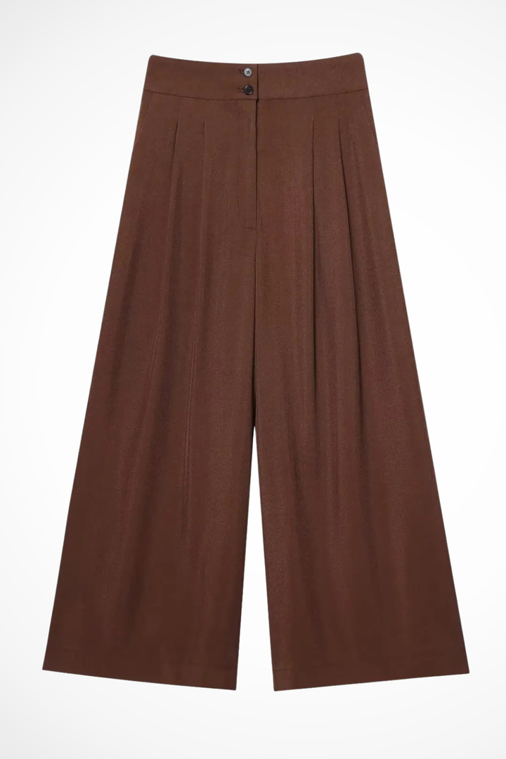 Nova - Women’s Belted Wrap Top & Wide-Leg Trouser Set