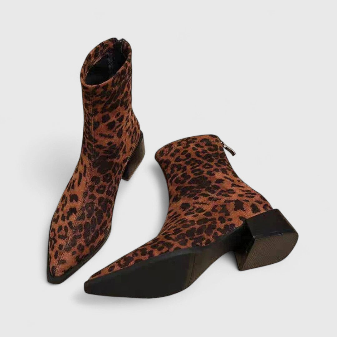 Lena – Leopard Ankle Boots