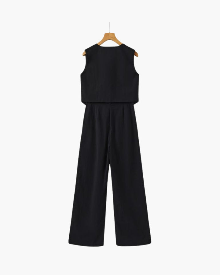 Classy Lady - Linen Two-piece Set