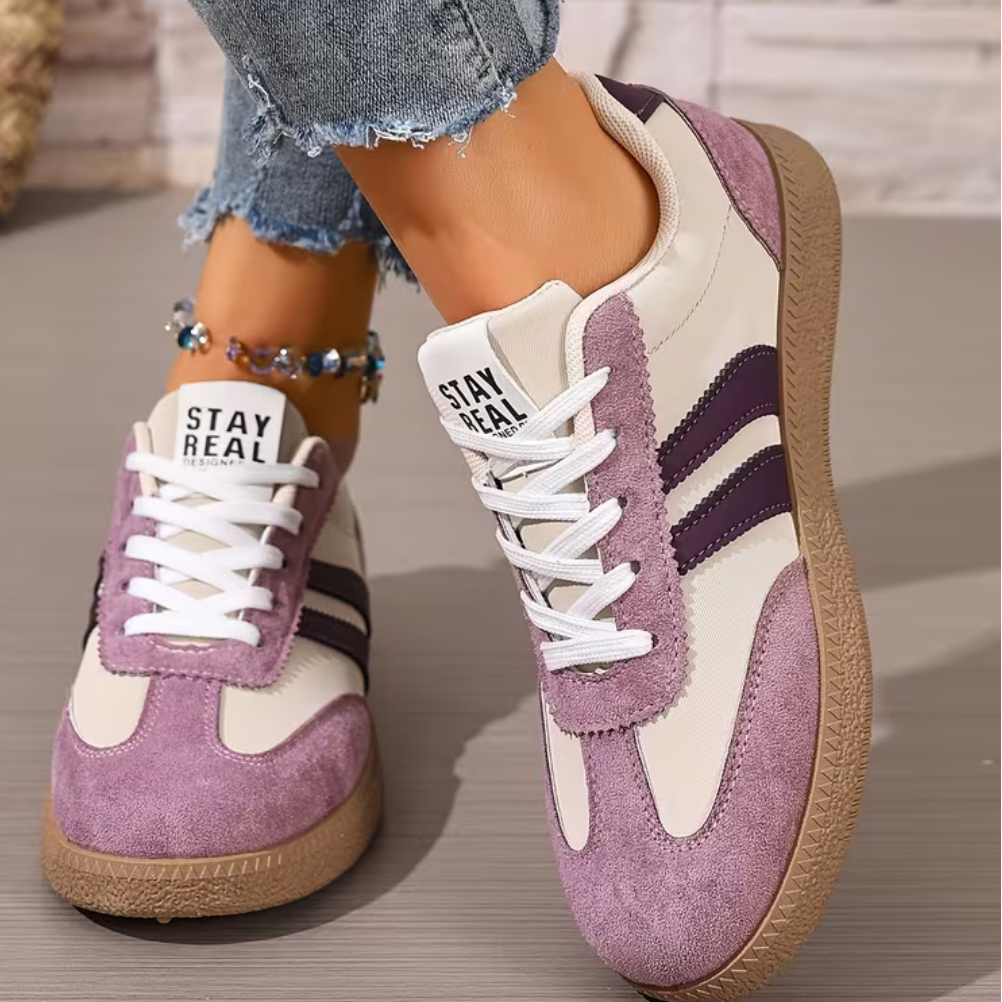 Aiza - Women’s Mesh Lace-Up Trainers with Cushioned Insole