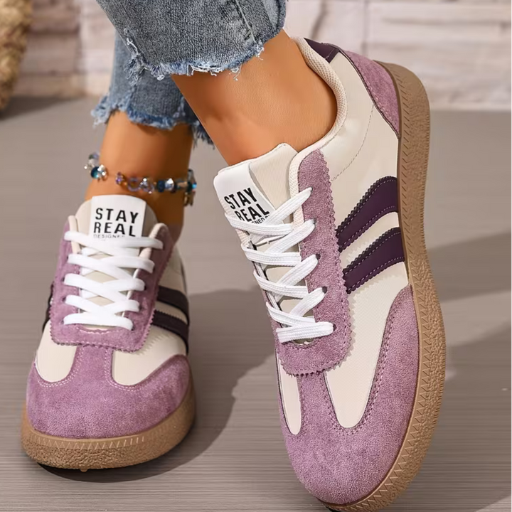 Aiza - Women’s Mesh Lace-Up Trainers with Cushioned Insole