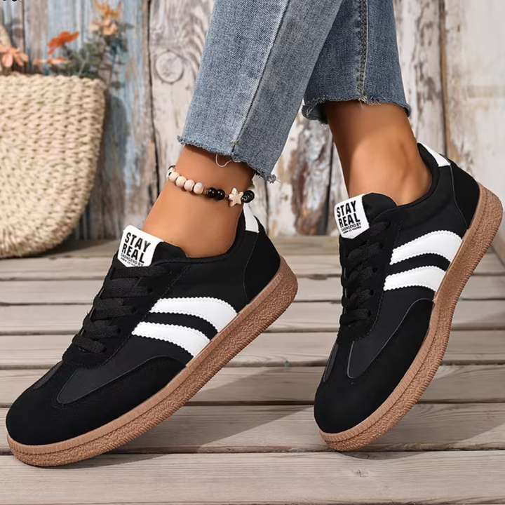 Aiza - Women’s Mesh Lace-Up Trainers with Cushioned Insole