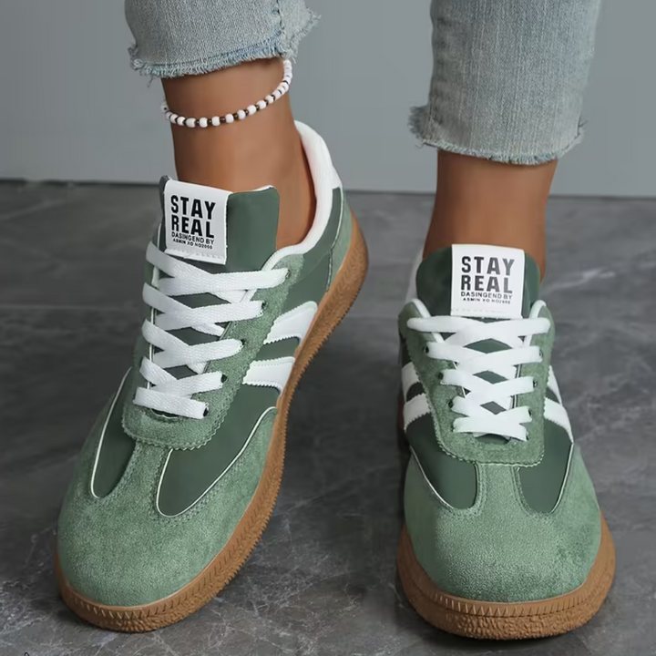 Aiza - Women’s Mesh Lace-Up Trainers with Cushioned Insole