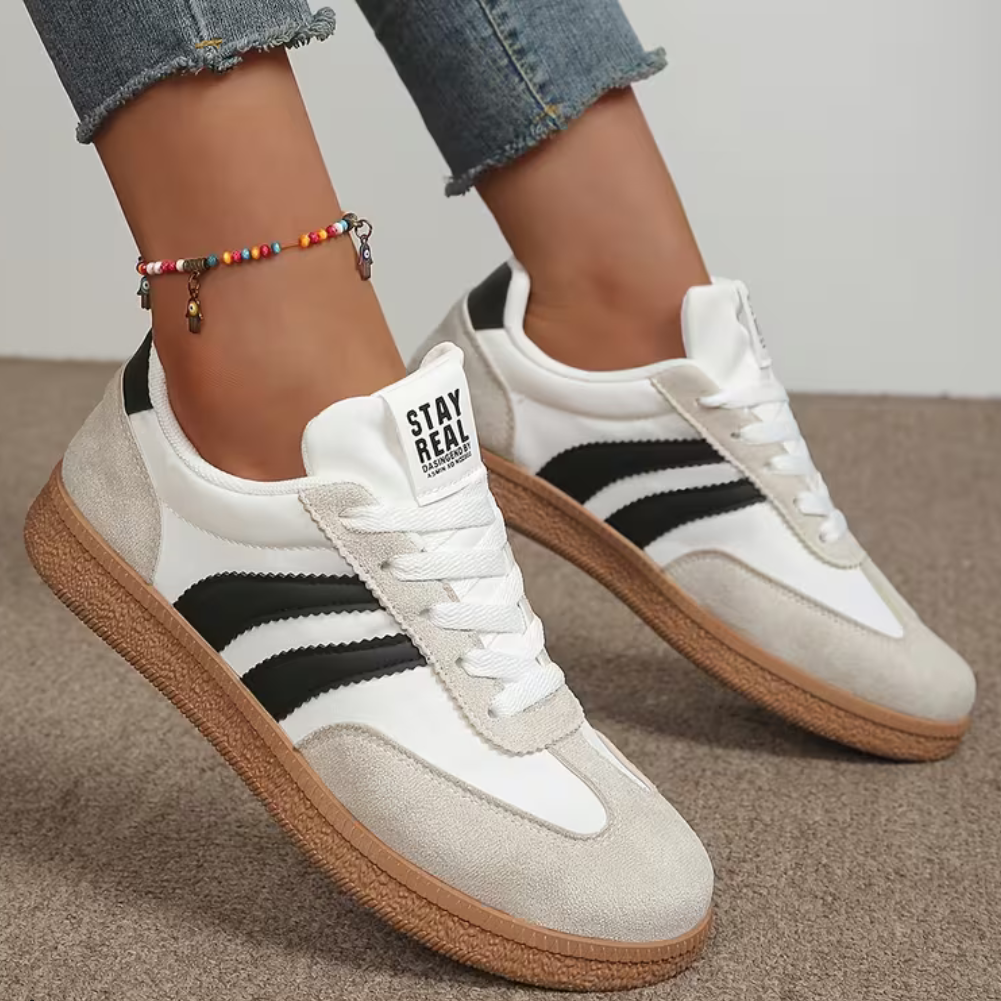 Aiza - Women’s Mesh Lace-Up Trainers with Cushioned Insole