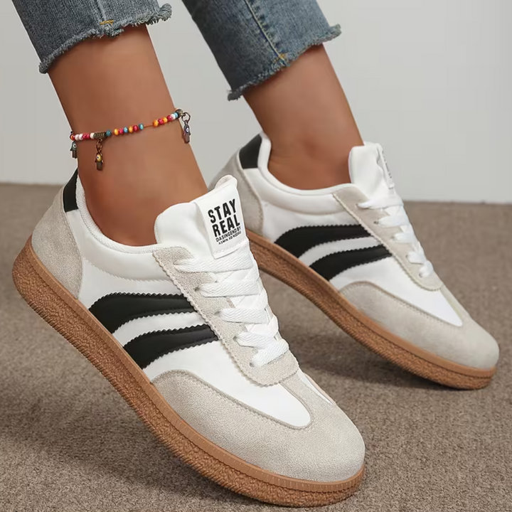 Aiza - Women’s Mesh Lace-Up Trainers with Cushioned Insole