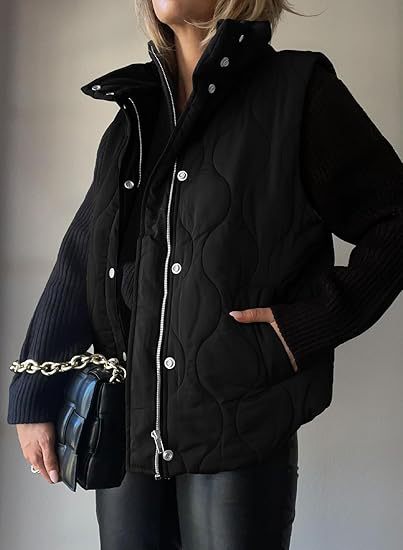 Niva™ - Chic Lightweight Button-Up Puffer Vest