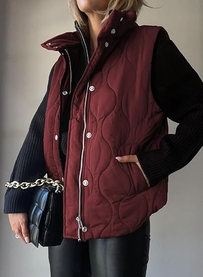 Niva™ - Chic Lightweight Button-Up Puffer Vest