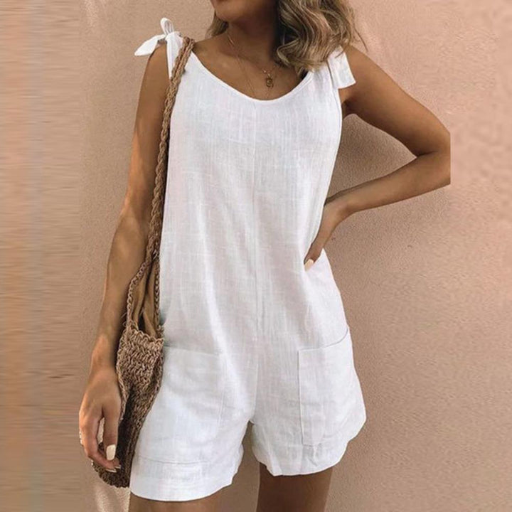 Lottie – Bow Strap Pocket Playsuit