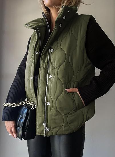 Niva™ - Chic Lightweight Button-Up Puffer Vest