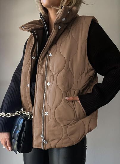 Niva™ - Chic Lightweight Button-Up Puffer Vest