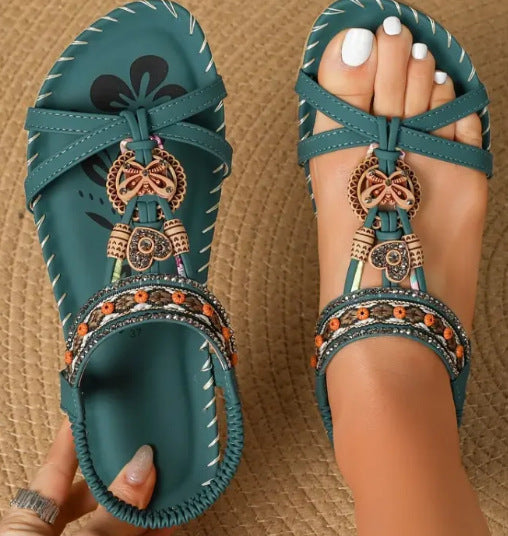 Darla – Embellished Boho Sandals