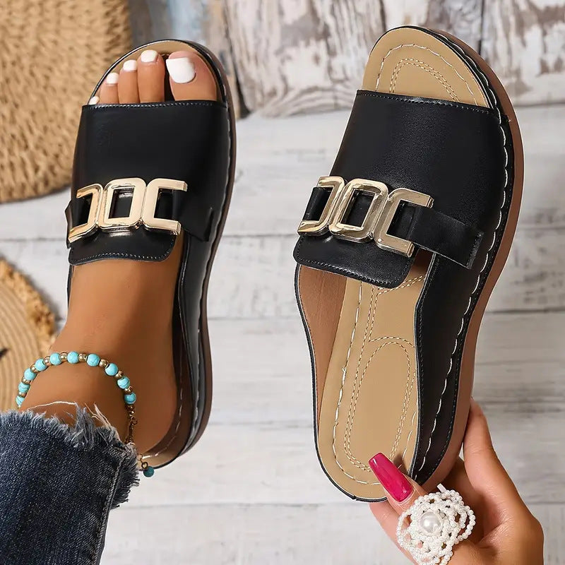 Palma – Slip-On Buckle Slides