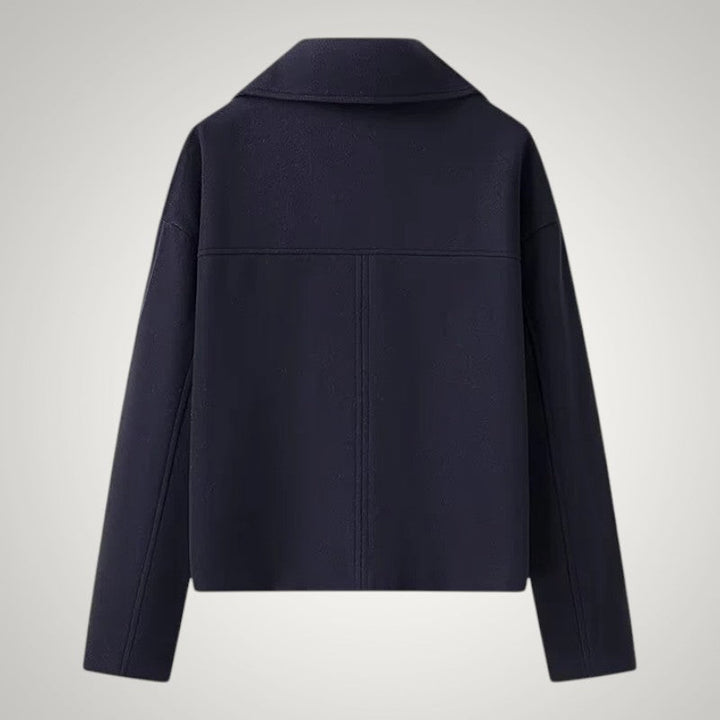 Jacqueline - Women’s Cropped Double-Breasted Pea Coat