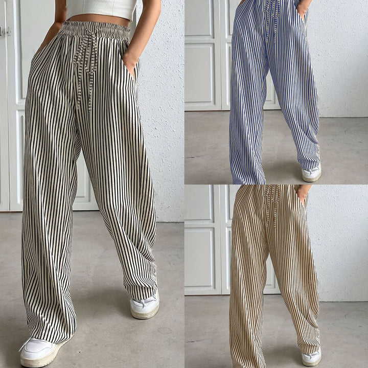 Zoey – Relaxed Striped Trousers