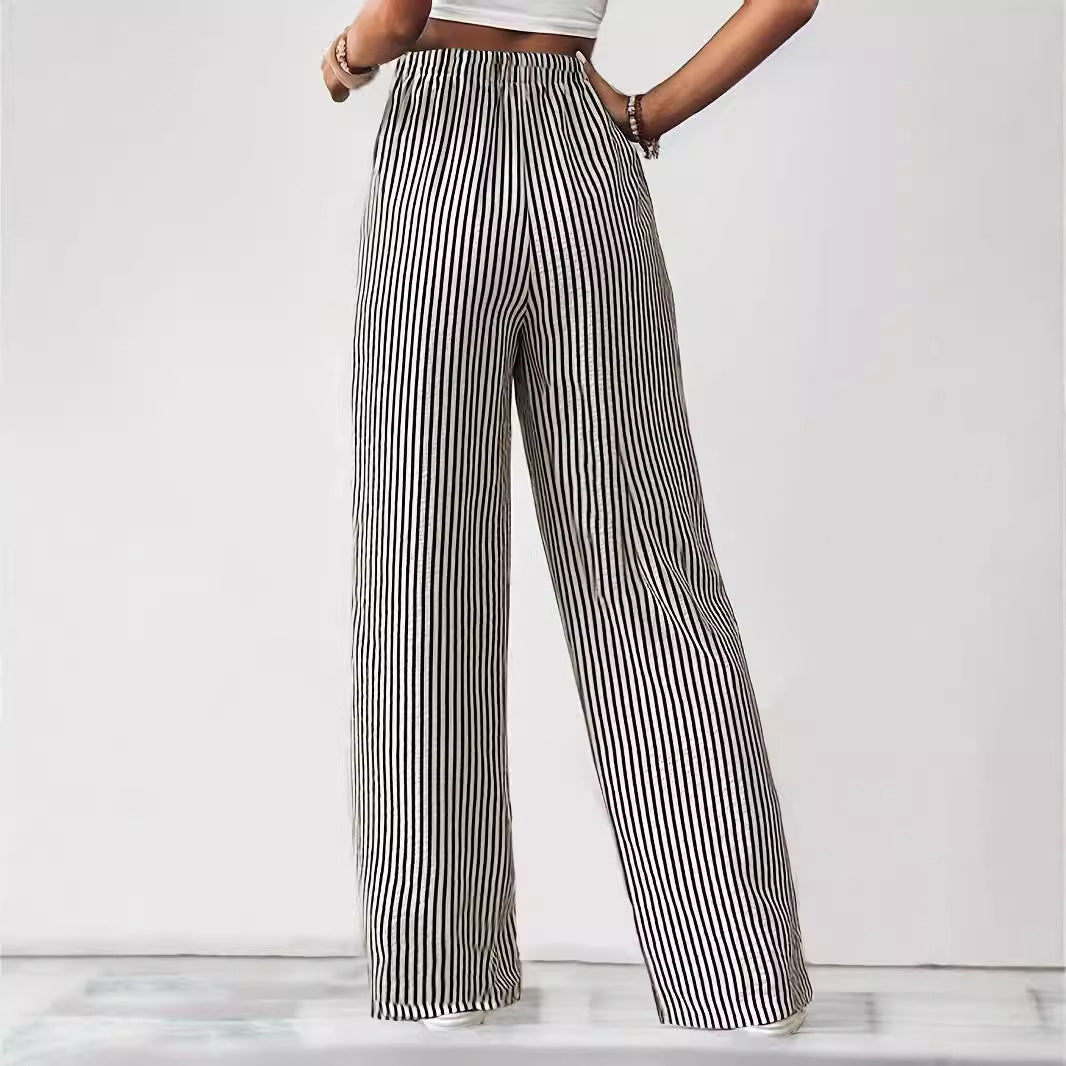 Zoey – Relaxed Striped Trousers