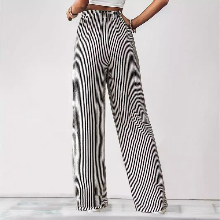 Zoey – Relaxed Striped Trousers