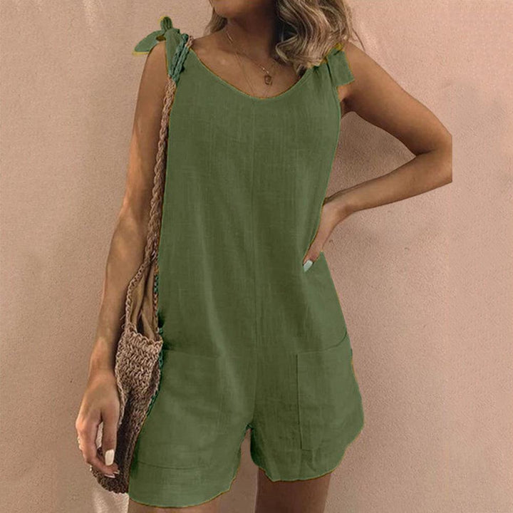 Lottie – Bow Strap Pocket Playsuit