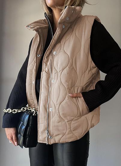 Niva™ - Chic Lightweight Button-Up Puffer Vest