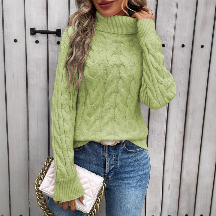 Madison | Cable Knit Roll Neck Jumper