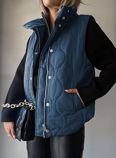 Niva™ - Chic Lightweight Button-Up Puffer Vest