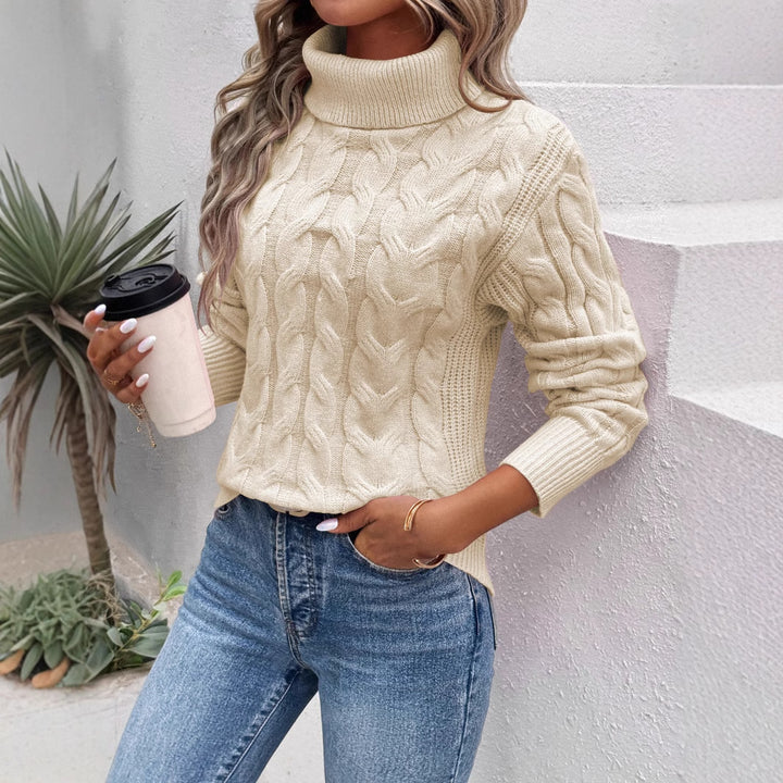 Madison | Cable Knit Roll Neck Jumper
