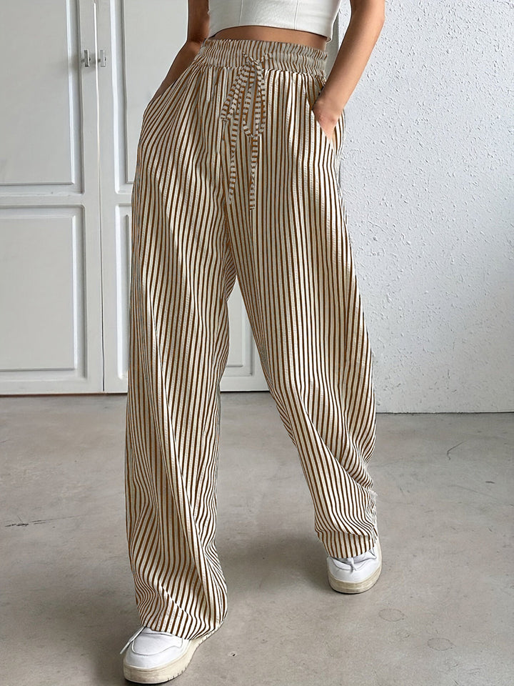 Zoey – Relaxed Striped Trousers