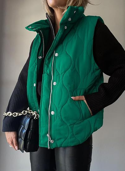 Niva™ - Chic Lightweight Button-Up Puffer Vest