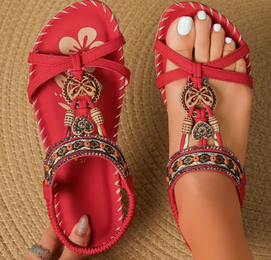 Darla – Embellished Boho Sandals