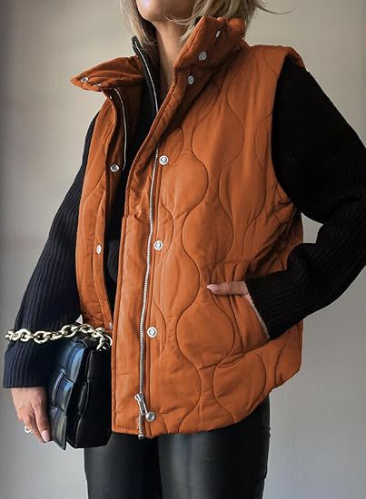 Niva™ - Chic Lightweight Button-Up Puffer Vest