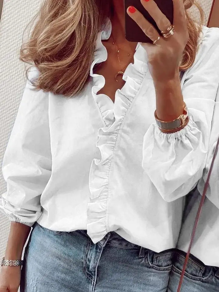 Sienna | Elegant Long-Sleeve Blouse