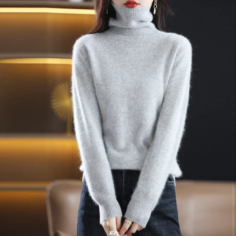 Zaira - Women's Soft Turtleneck Knitted Sweater
