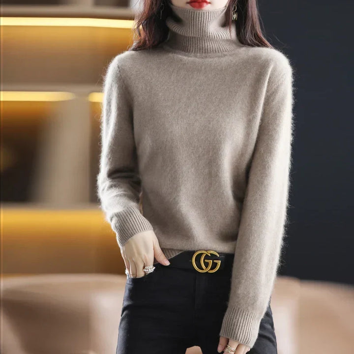 Zaira - Women's Soft Turtleneck Knitted Sweater