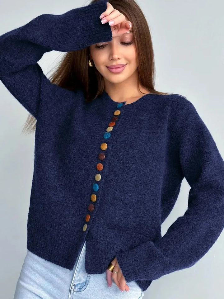 THE JUDI | BUTTON-ACCENT CARDIGAN