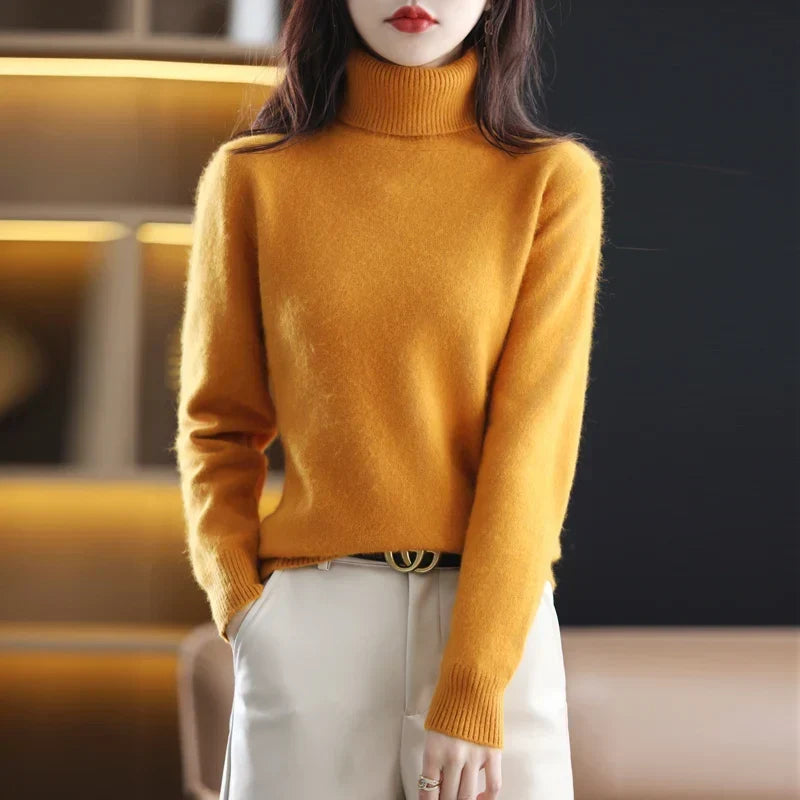 Zaira - Women's Soft Turtleneck Knitted Sweater