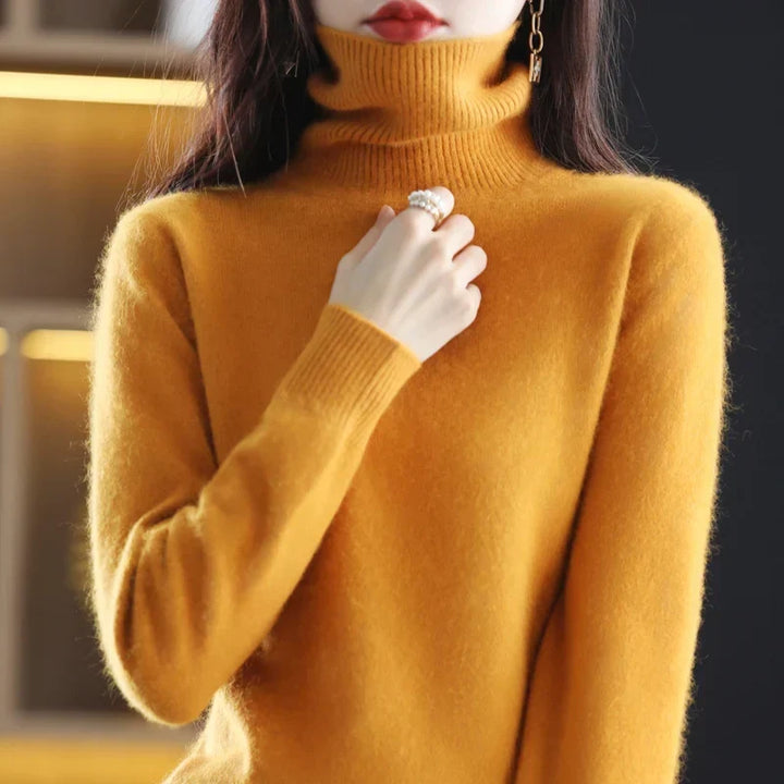 Zaira - Women's Soft Turtleneck Knitted Sweater