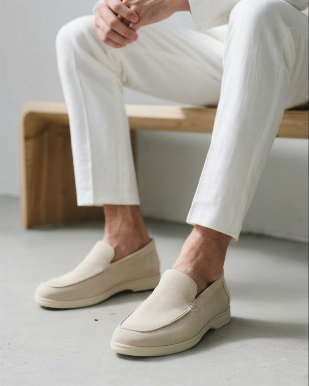 Nate Slip-On Loafers - Moc Toe Casual Shoes
