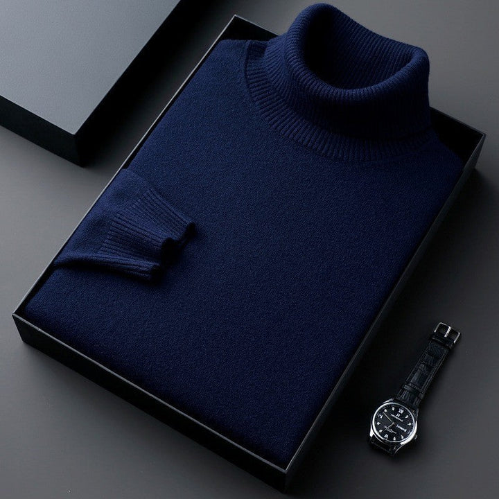 Men's Turtleneck Sweater - Stretch Regular Fit
